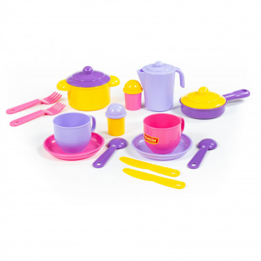 Набор детской посуды Хозяюшка на 2 персоны — Полесье Россия