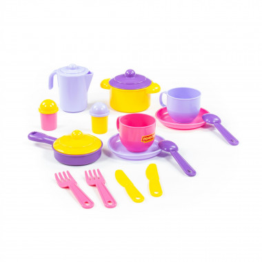 Набор детской посуды Хозяюшка на 2 персоны — Полесье Россия