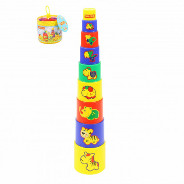 Занимательная пирамидка №3 (9 элементов) — Полесье Россия