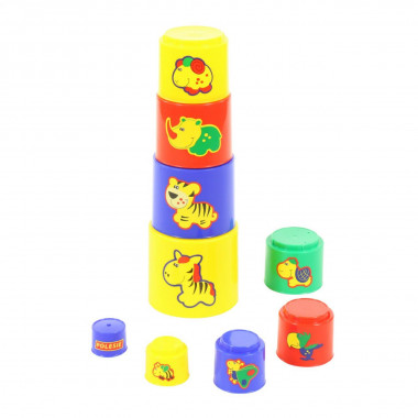 Занимательная пирамидка №3 (9 элементов) — Полесье Россия