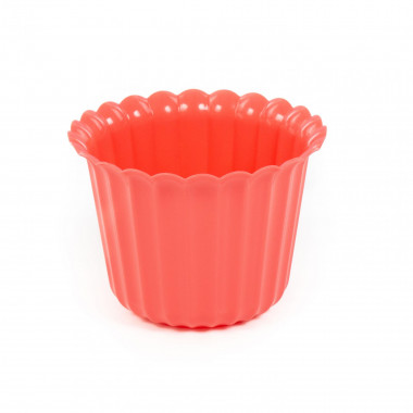 Цветочный горшок розовый Виола d126 мм, h=93 мм - 0,5 л — Полесье Россия