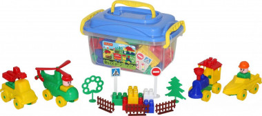 Конструктор Строитель 128 элементов — Полесье Россия