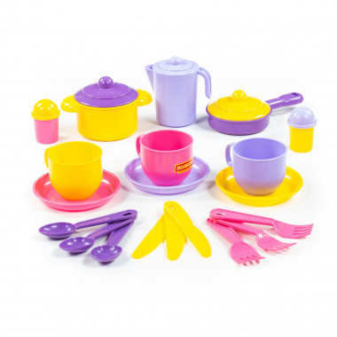 Набор детской посуды Хозяюшка на 3 персоны — Полесье Россия