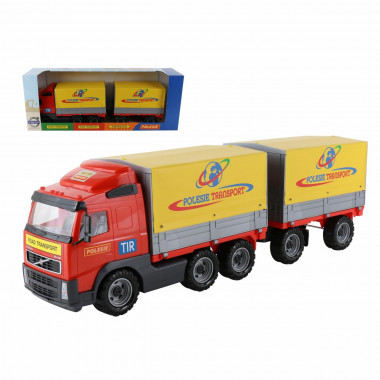 Машина бортовой автомобиль тентовый с прицепом Volvo — Полесье Россия