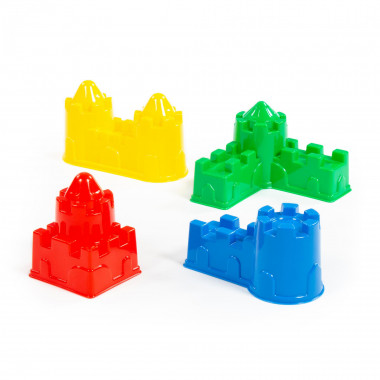 Формочки Замок (мост, стена с двумя башнями, угловая, квадратная) — Полесье Россия