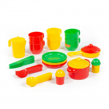 Набор детской посуды Хозяюшка на 6 персон — Полесье Россия