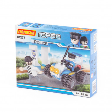 Конструктор Классик Город. Полиция-5 (83 элемента) — Полесье Россия