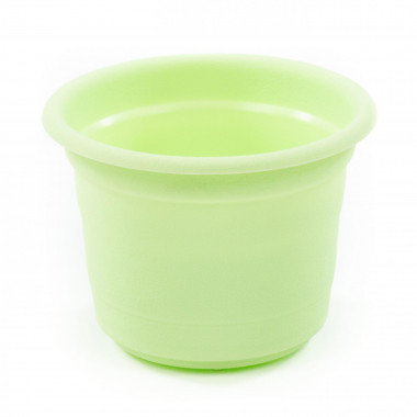 Цветочный горшок светло-зеленый Ксения №2 d114 мм, h85 мм - 0,45 л — Полесье Россия