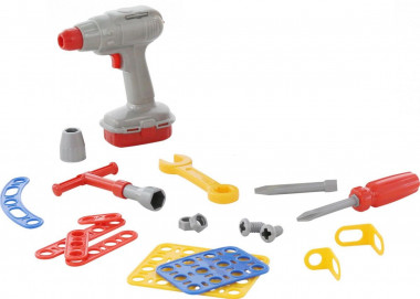 Конструктор Изобретатель - Качели №2 + шуруповерт — Полесье Россия