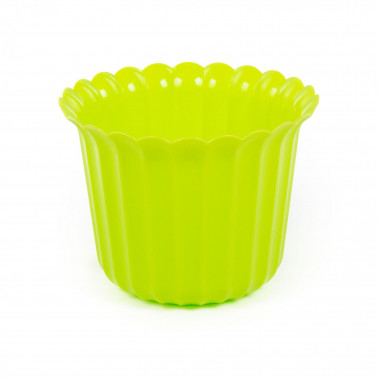 Цветочный горшок лимонно - зелёный Виола d156 мм, h110 мм - 1 л — Полесье Россия