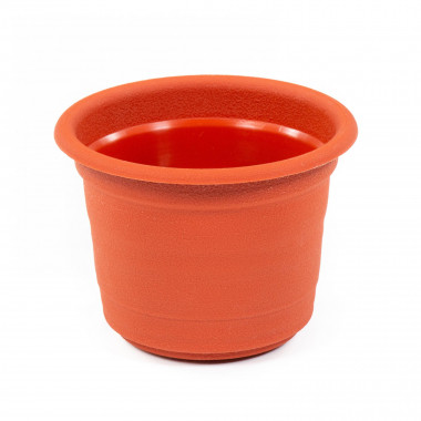 Цветочный горшок коричневый Ксения №2 d114 мм, h85 мм - 0,45 л — Полесье Россия