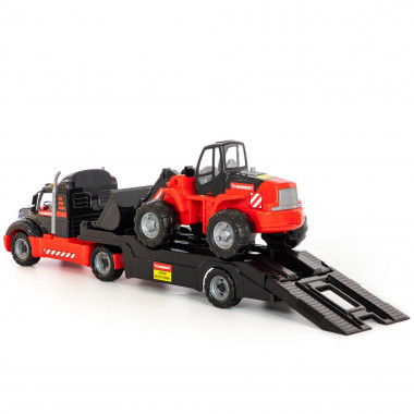 Трейлер MAMMOET Полесье и трактор-погрузчик — Полесье Россия