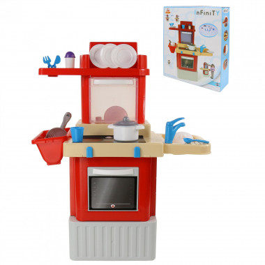 Кухня детская INFINITY basic №2 с детской посудкой — Полесье Россия