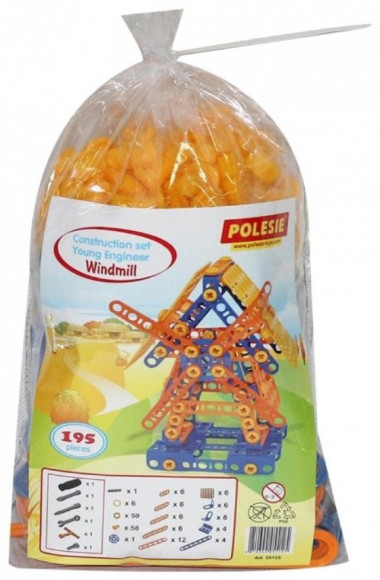 Конструктор Изобретатель - Мельница №2 (195 элементов) — Полесье Россия