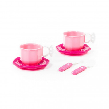 Набор детской посуды Ретро на 2 персоны, чашки — Полесье Россия