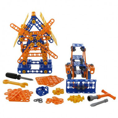 Конструктор Изобретатель - Мельница №2 + Трактор-погрузчик №1 (330 элементов) — Полесье Россия