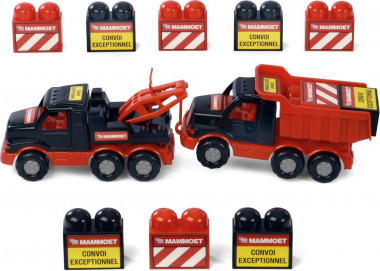 Самосвал Полесье с эвакуатором и конструктором (10 элементов) MAMMOET — Полесье Россия