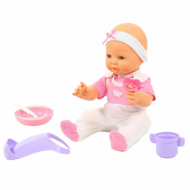 Пупс Забавный (35 см) с соской и набором для кормления — Полесье Россия