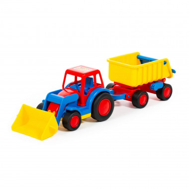 Базик, трактор-погрузчик с прицепом — Полесье Россия