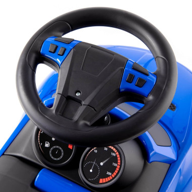 Каталка автомобиль SuperCar №1 синяя со звуковым сигналом &mdash; Полесье Россия