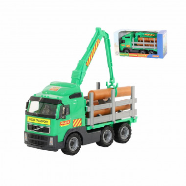 Машина игрушка лесовоз Volvo — Полесье Россия