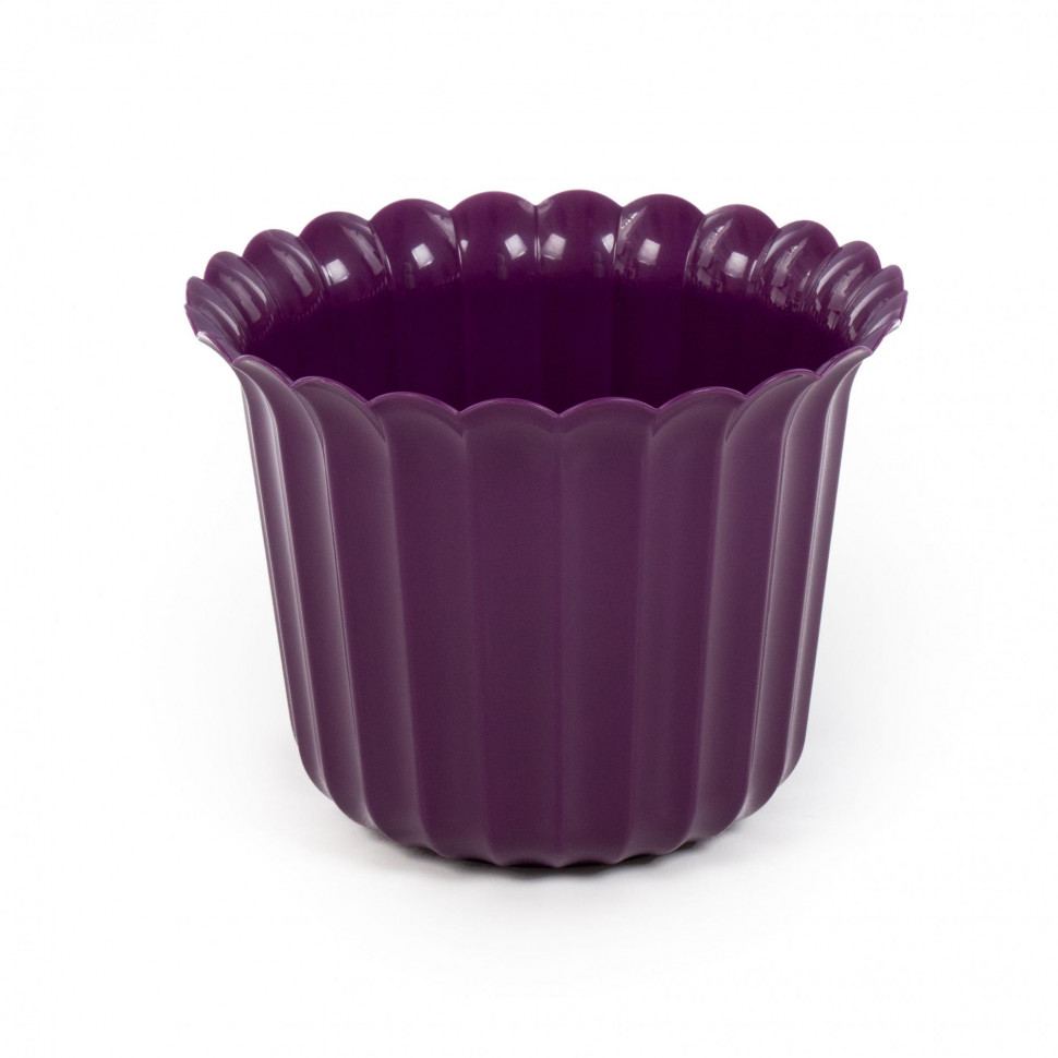 Цветочный горшок фиолетовый Виола d156 мм, h110 мм - 1 л фото 1 — Полесье Россия