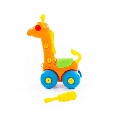 Конструктор с отверткой Жираф (22 элемента) — Полесье Россия