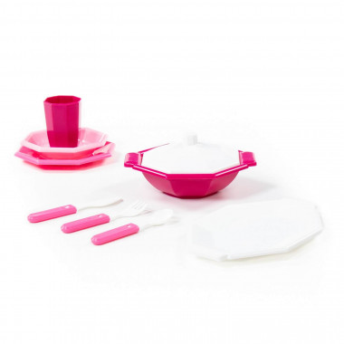 Набор детской посуды Ретро (9 элементов) — Полесье Россия