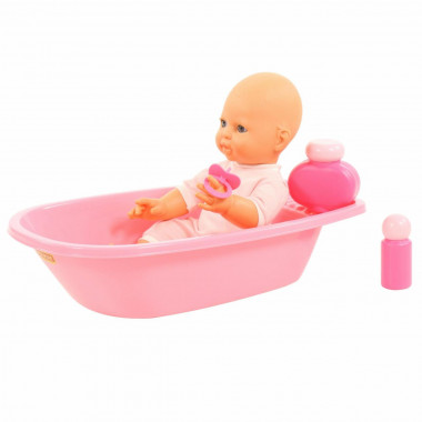 Пупс Забавный (35 см) с соской и набором для купания — Полесье Россия