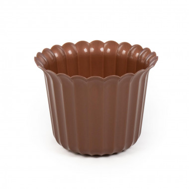 Цветочный горшок коричневый перламутр Виола d188 мм, h=143 мм - 2 л — Полесье Россия