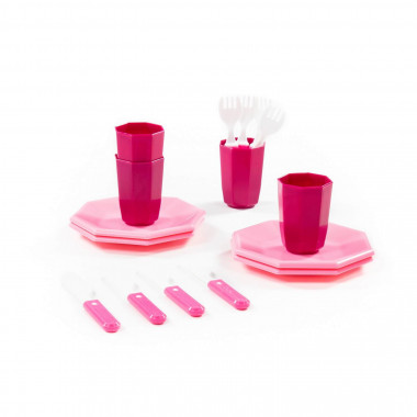 Набор детской посуды Ретро (16 элементов) — Полесье Россия