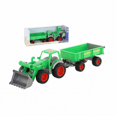 Фермер-техник, трактор-погрузчик с прицепом — Полесье Россия
