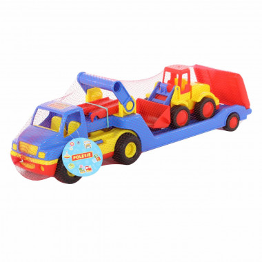 Трейлер КонсТрак + Погрузчик Базик — Полесье Россия