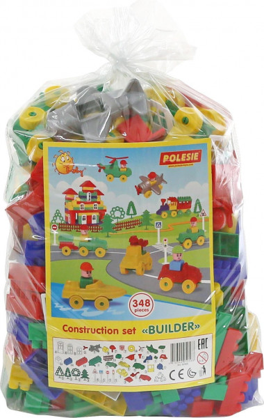 Конструктор Строитель 348 элементов — Полесье Россия