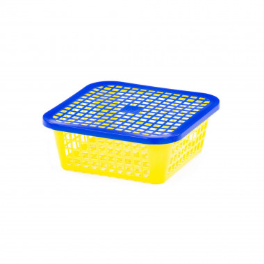 Лоток квадратный с крышкой, 135х135х50 мм — Полесье Россия