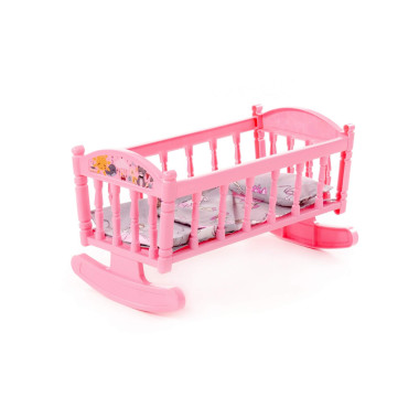 Кроватка качалка сборная для кукол №4 Полесье с постельным бельем — Полесье Россия