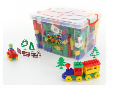 Конструктор Строитель 396 элементов — Полесье Россия