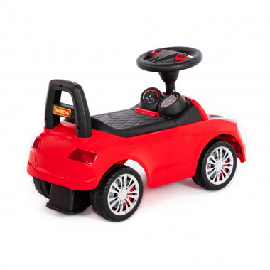 Каталка автомобиль SuperCar №2 красный со звуком — Полесье Россия