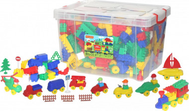 Конструктор Строитель 407 элементов — Полесье Россия