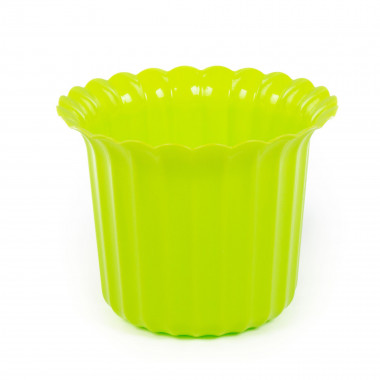 Цветочный горшок лимонно - зелёный Виола d213 мм, h=168 мм - 3 л — Полесье Россия