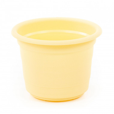 Цветочный горшок светло-желтый Ксения №4 d160 мм, h120 мм - 1,25 л — Полесье Россия