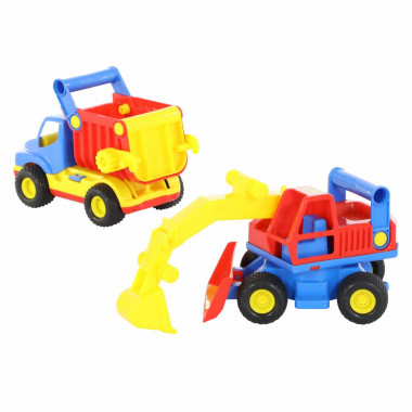 Самосвал и экскаватор КонсТрак — Полесье Россия