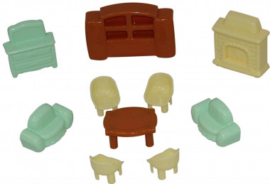 Набор мебели для кукол №3 (10 элементов в пакете) — Полесье Россия