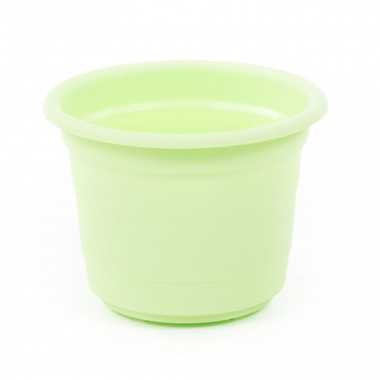 Цветочный горшок светло-зеленый Ксения №4 d160 мм, h120 мм - 1,25 л — Полесье Россия