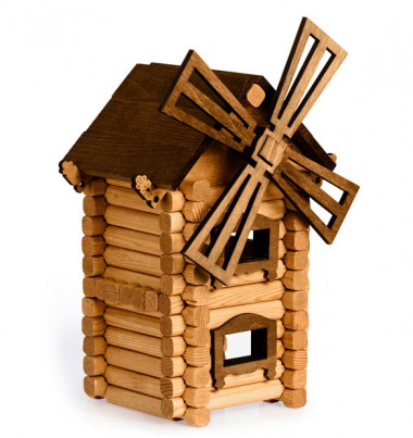 1-22 Деревянный конструктор Мельница Томик — Полесье Россия