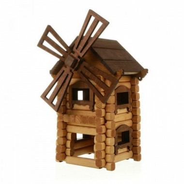 1-22 Деревянный конструктор Мельница Томик — Полесье Россия