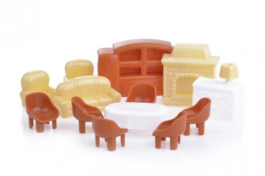 Набор мебели для кукол №4 (13 элементов в пакете) — Полесье Россия