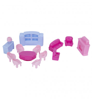 Набор мебели для кукол №4 (13 элементов в пакете) — Полесье Россия