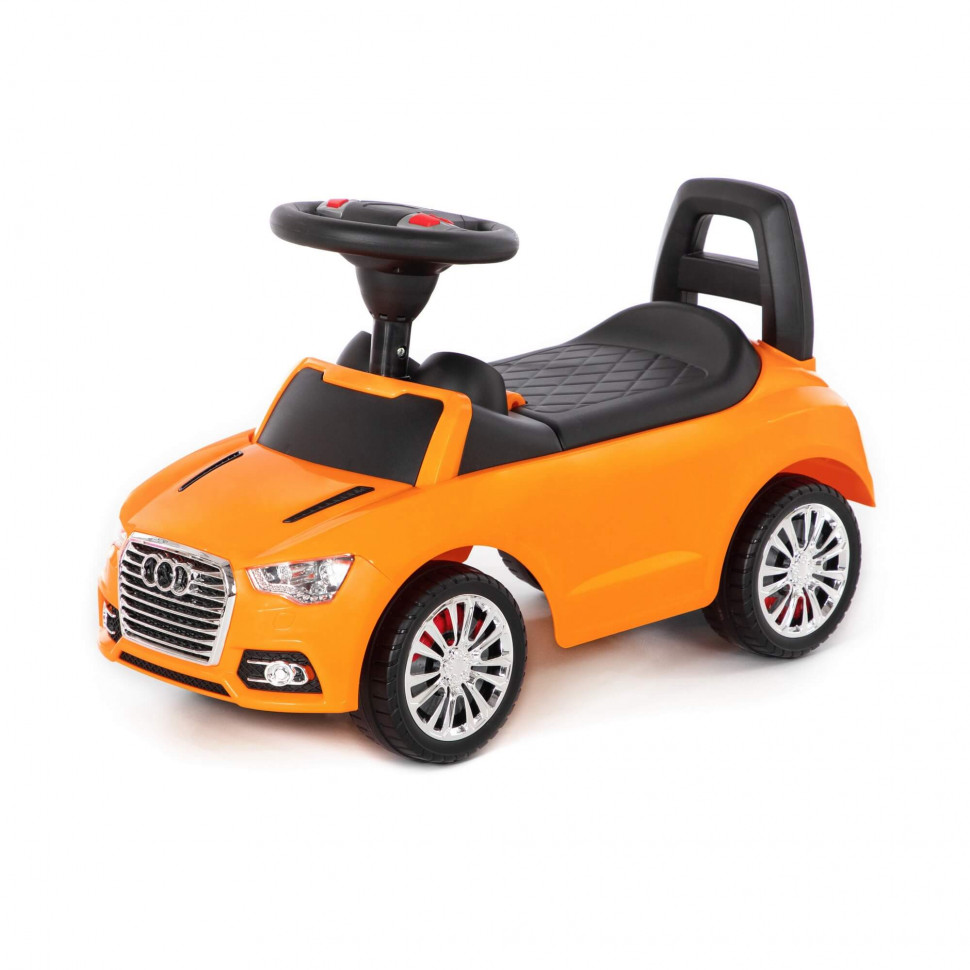 Каталка автомобиль SuperCar №2 оранжевый со звуком фото 1 — Полесье Россия