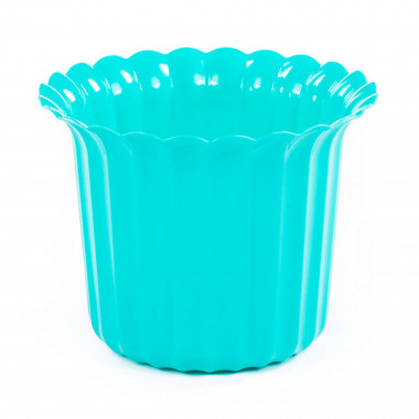 Цветочный горшок темный бирюзовый Виола d213 мм, h=168 мм - 3 л — Полесье Россия